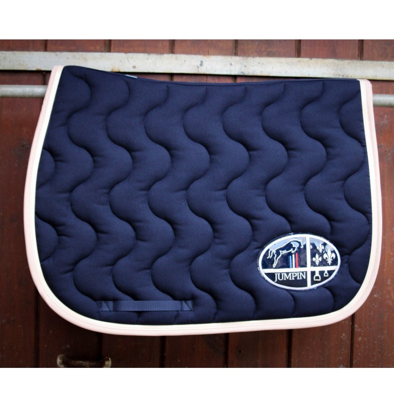 Tapis Jumpad Ecusson Jump'In Marine et beige 1