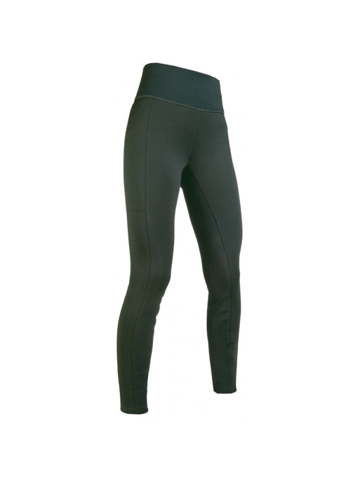 Leggings Cosy fond silicone HKM Vert foncé