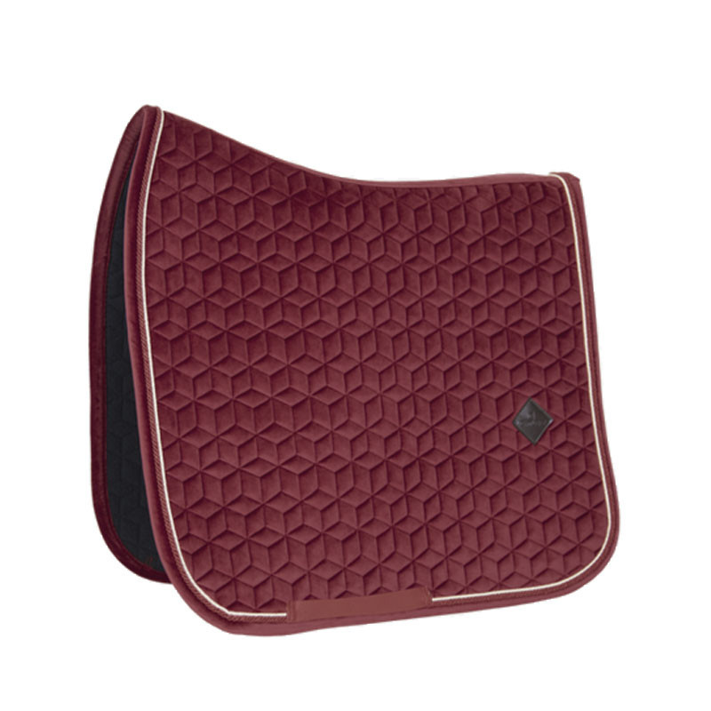 Tapis de selle Velvet Dressage Kentucky bordeaux