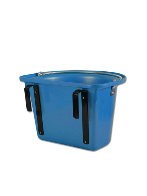 Seau-mangeoire de porte avec anse 12L Waldhausen bleu Seau-mangeoire de porte avec anse 12L Waldhausen bleu