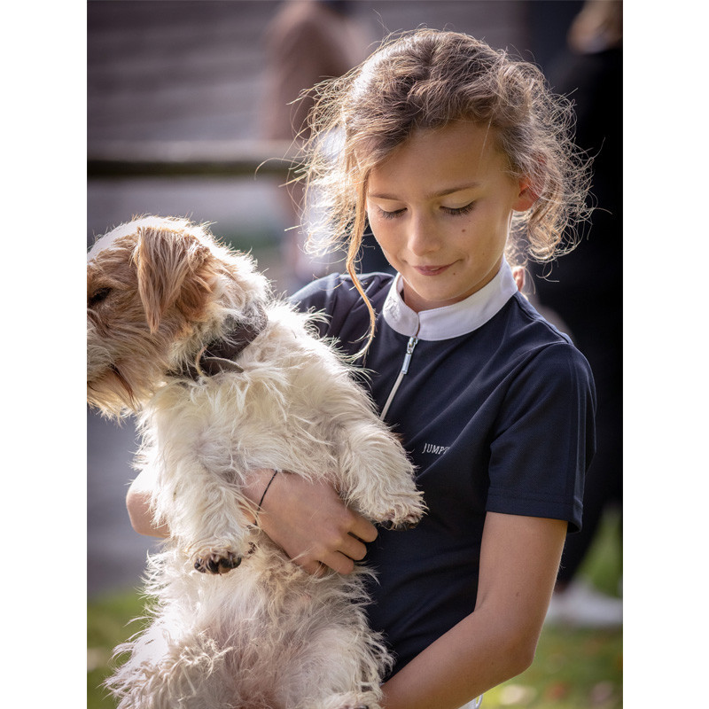 Polo de concours marine manches courtes Charlie Jump'In 1