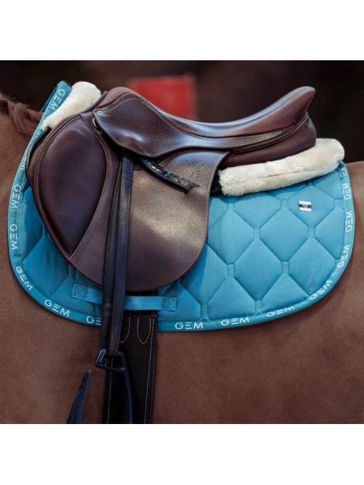Tapis de selle Love GEM Obstacle GEM bleu Tapis de selle Love GEM Obstacle GEM bleu