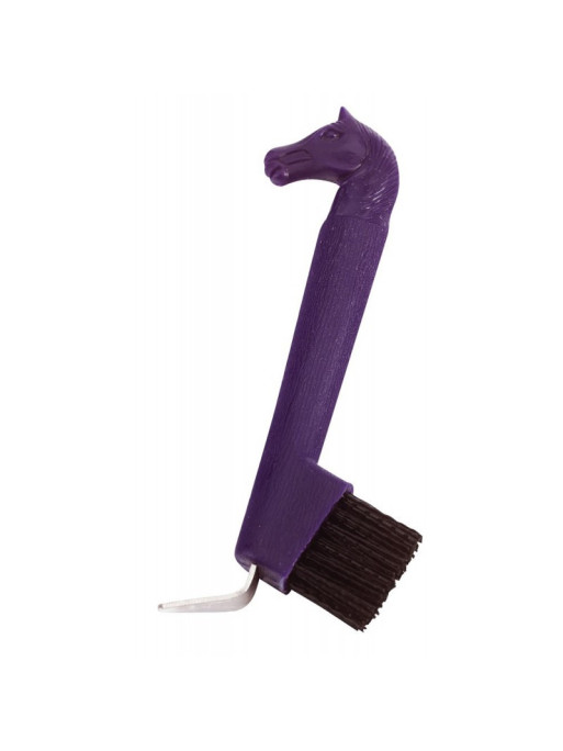 Cure-pied brosse tête de cheval Hippotonic violet