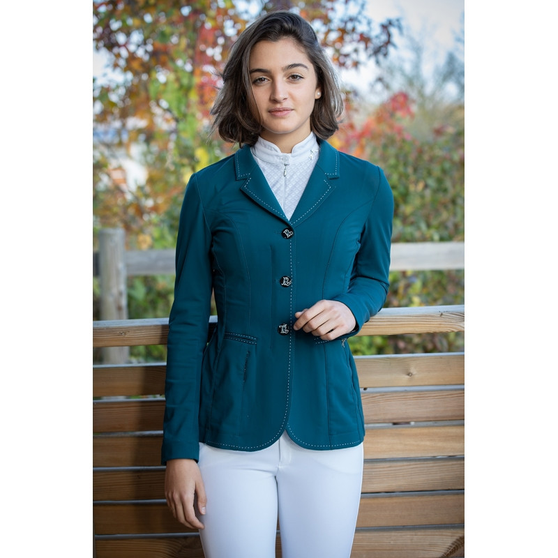 Veste de concours Paris Air Soft Enfant Pénélope bleu canard face