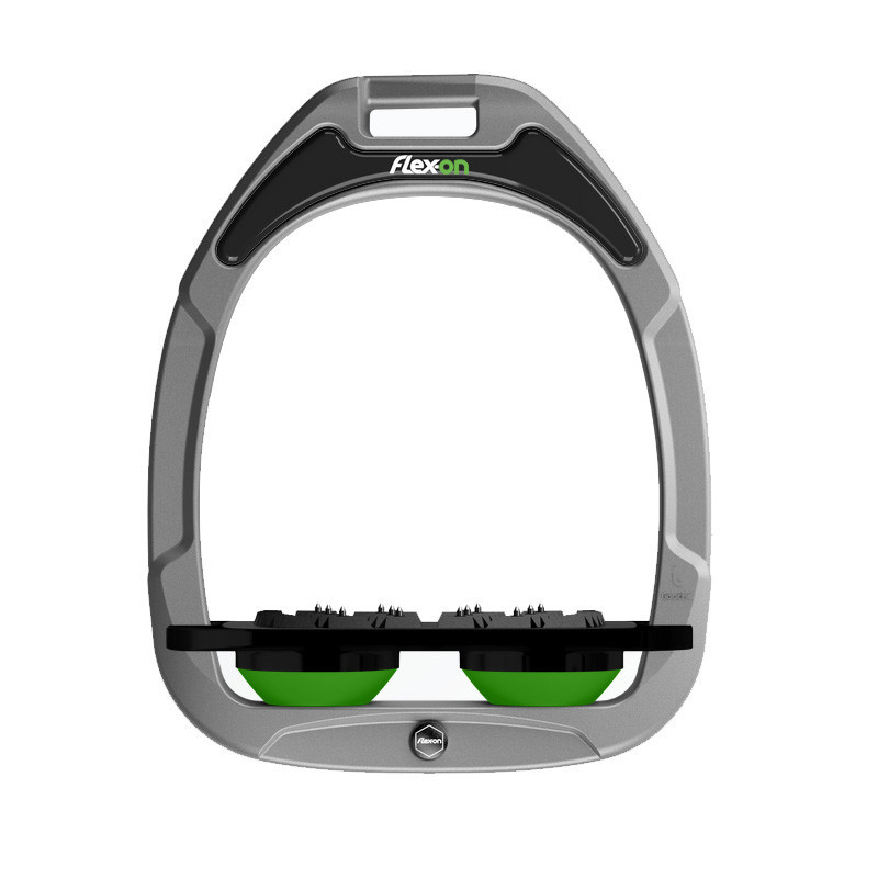 Etriers Green Composite 2 Plat Ultra-Gripp Flex-On cadre gris alu