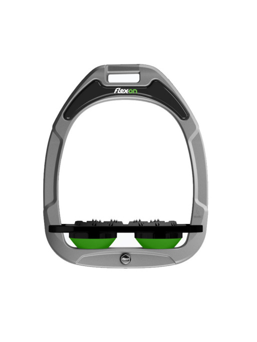 Etriers Green Composite 2 Plat Ultra-Gripp Flex-On cadre gris alu