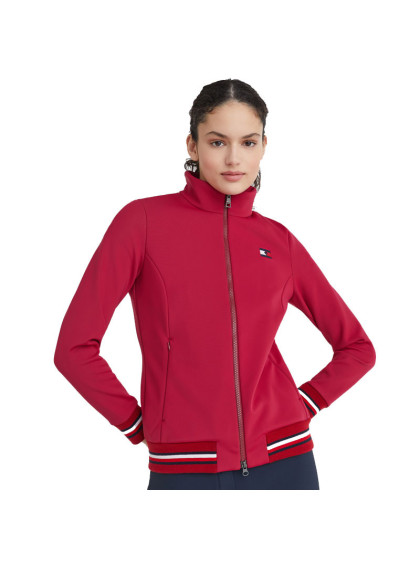 Veste Softshell Jacke Performance Tommy Hilfiger Equestrian rouge