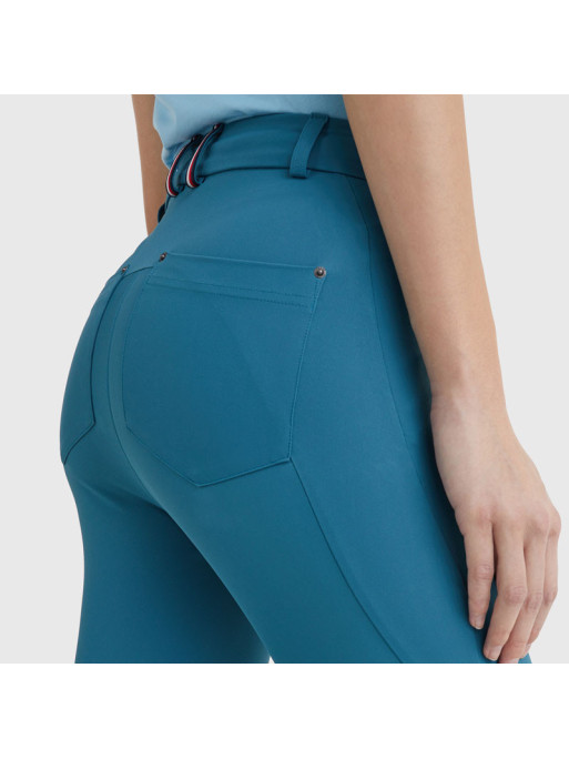 Pantalon d'équitation kneegrip summer 2022 Tommy Hilfiger Equestrian bleu zoom Pantalon d'équitation kneegrip summer 2022 Tommy Hilfiger Equestrian bleu zoom
