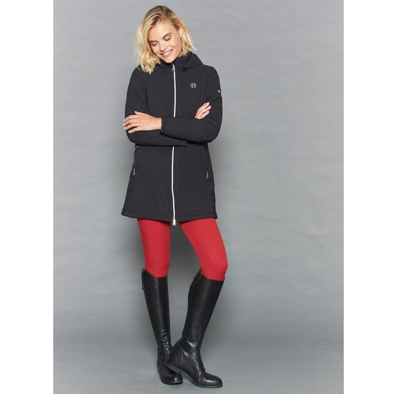 Pantalon Jaltika fix system grip Femme Rider Harcour rouge piment mannequin