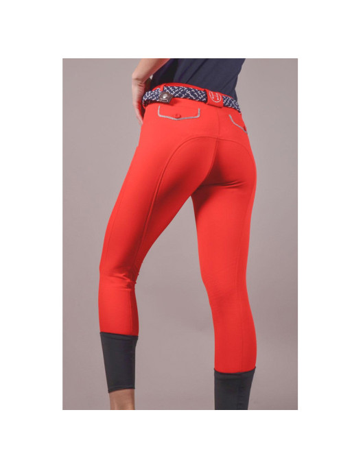 Pantalon Jaltika fix system grip Femme Rider Harcour corail arrière porté Pantalon Jaltika fix system grip Femme Rider Harcour corail arrière porté