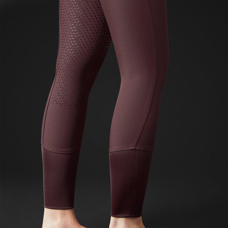 Pantalon d'équitation Diana Mountain Horse bordeaux détails