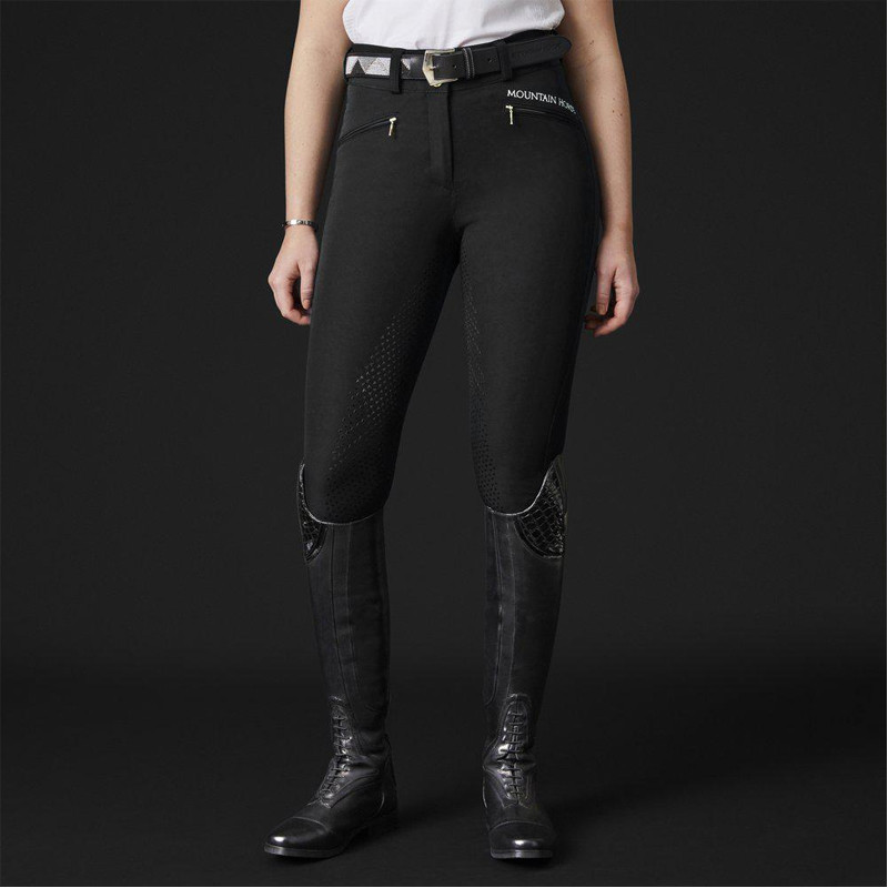 Pantalon d'équitation Diana Mountain Horse noir ambiance 1