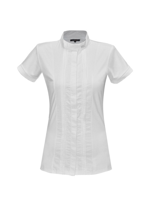 Polo de concours manches courtes Diamantina Flags&Cup blanc Polo de concours manches courtes Diamantina Flags&Cup blanc