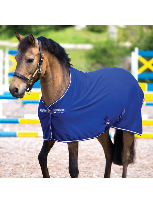 Couverture séchante Amigo Jersey Pony rem X Sur Horseware bleu blanc Couverture séchante Amigo Jersey Pony rem X Sur Horseware bleu blanc