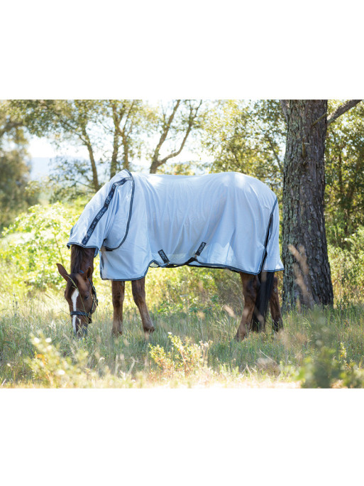 Couverture anti insectes Amigo Bug Rug Horseware argent / marine Couverture anti insectes Amigo Bug Rug Horseware argent / marine