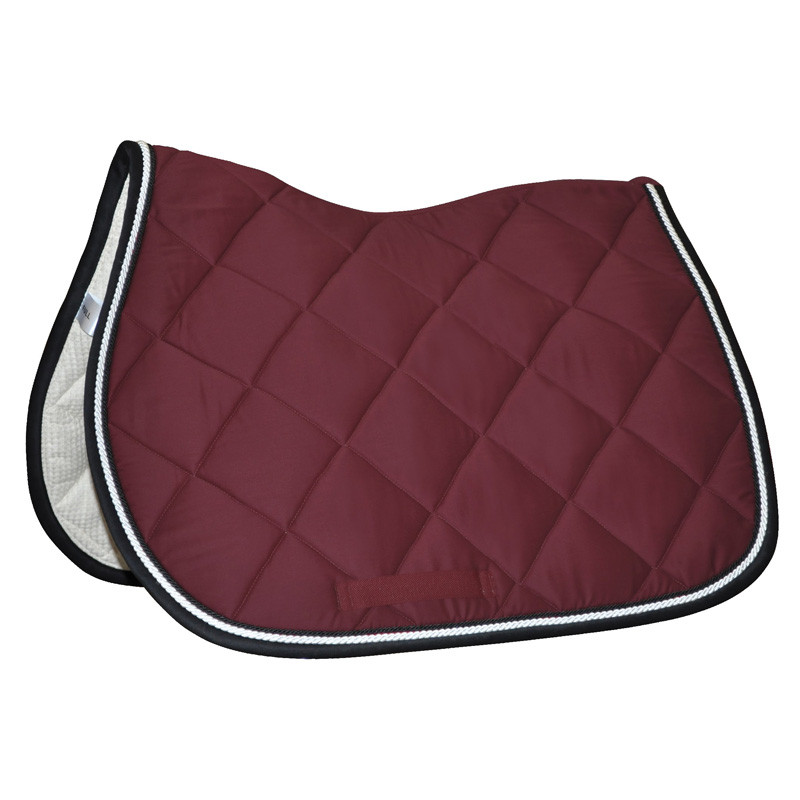 Tapis Palm Beach Privilège Équitation bordeaux blanc noir