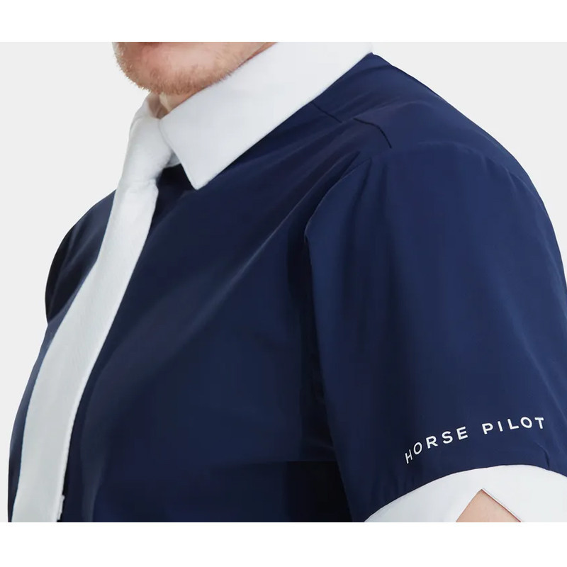 Chemise de concours Aerolight MC 2022 Homme Horse Pilot navy