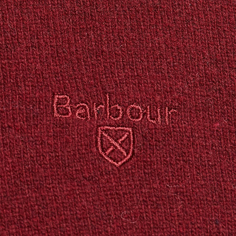 Pull à col ras du cou en laine d'agneau Barbour