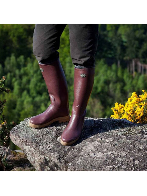 Bottes Saint-Hubert Le Chameau Homme doublées cuir