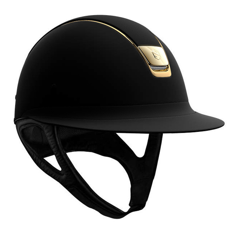 Casque Miss Shield Shadowmatt blason et liseré chrome gold Samshield