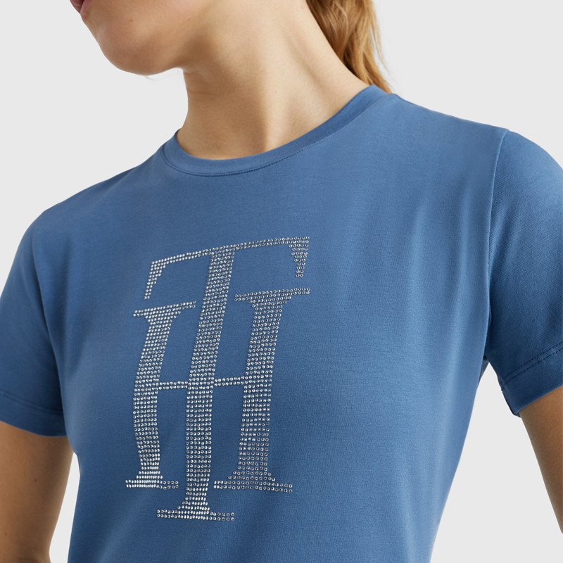 T-Shirt TH Rhinestone Tommy Hilfiger Equestrian