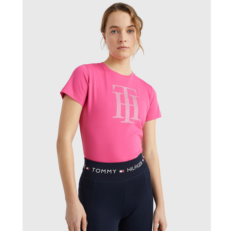 T-Shirt TH Rhinestone Tommy Hilfiger Equestrian