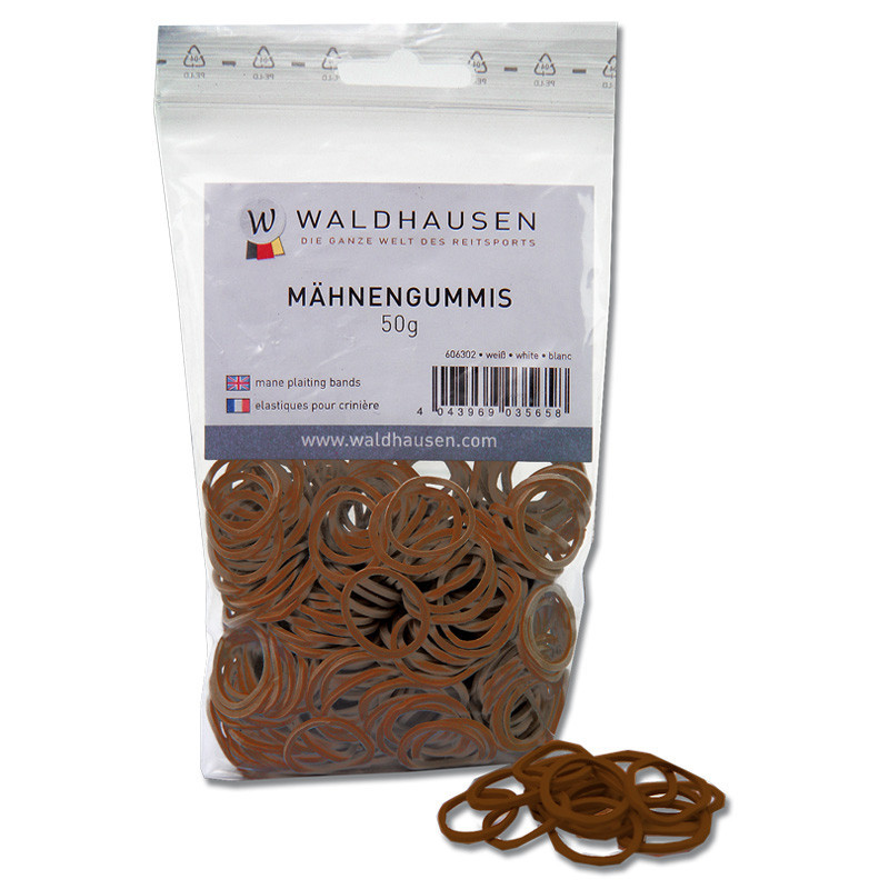 Petit sac d'élastiques pour crinière 50g Waldhausen