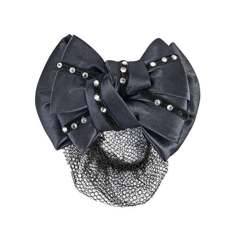 Résille avec nœud et strass HKM