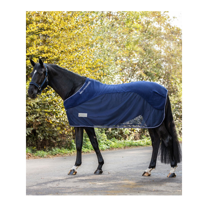 Couverture Anti-mouches Hybrid Comfort Waldhausen – Maille Respirante, Insert Imperméable Arrière, Avec Sangles Croisées Amovibles