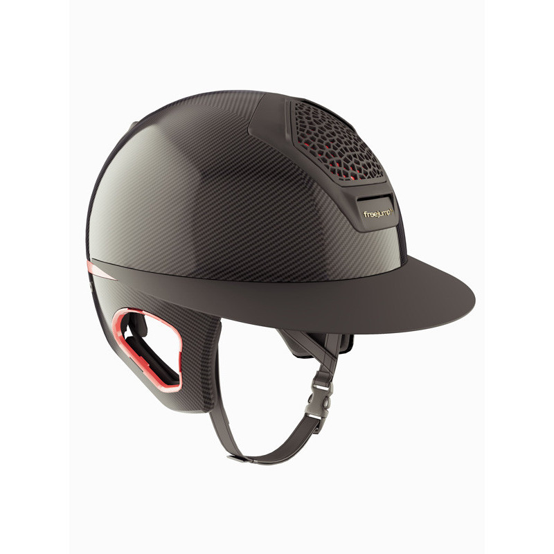 Casque Voronoï avec protection temporale black matte visière longue Freejump