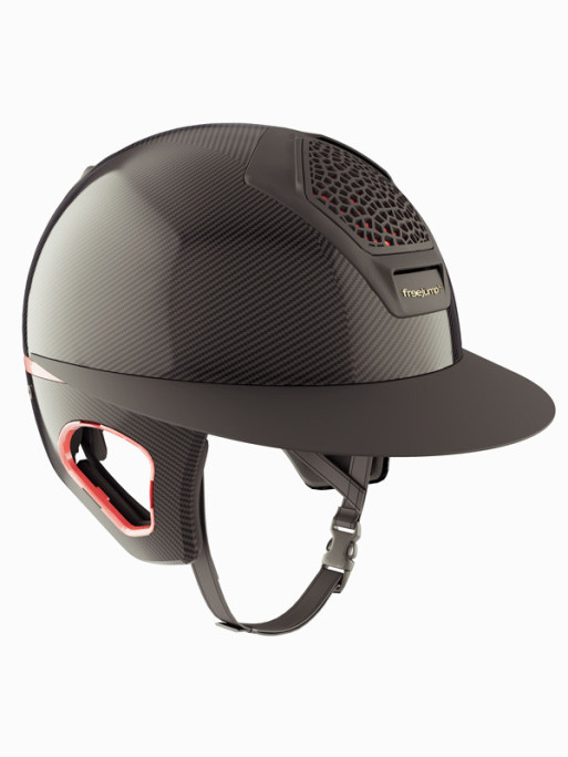 Casque Voronoï avec protection temporale black matte visière longue Freejump