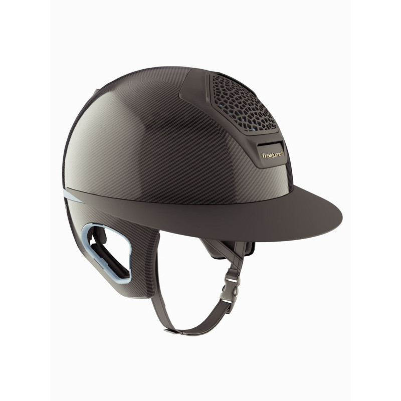 Casque Voronoï avec protection temporale black matte visière longue Freejump