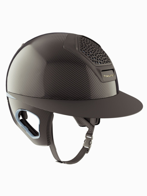 Casque Voronoï avec protection temporale black matte visière longue Freejump