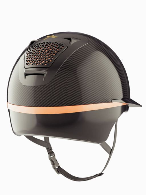 Casque Voronoï sans protection temporale black glossy visière longue Freejump Casque Voronoï sans protection temporale black glossy visière longue Freejump