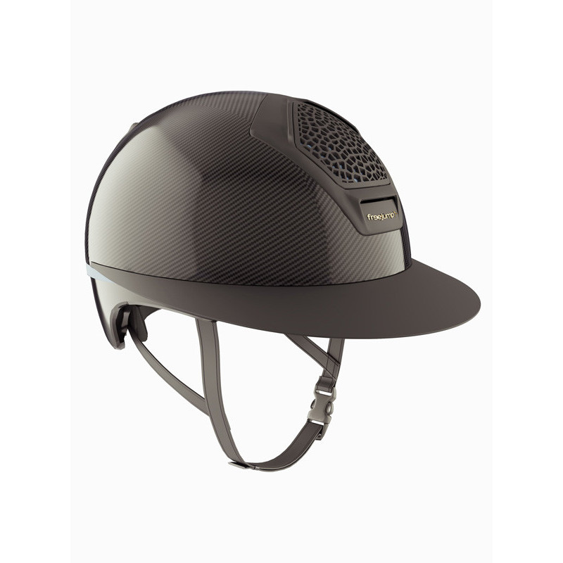 Casque Voronoï sans protection temporale black matte visière longue Freejump