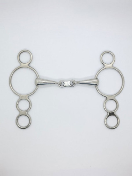 Mors Pessoa 3 anneaux double brisure lien plat 18mm Pro-Confort by Harcour