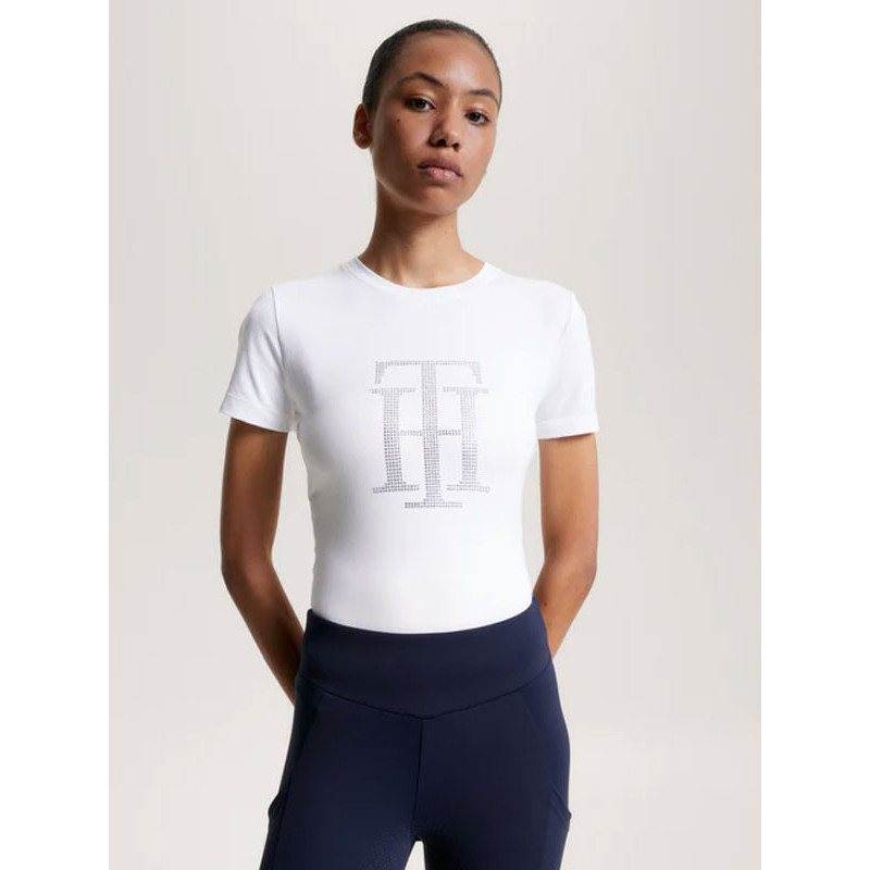 T-Shirt TH Rhinestone Tommy Hilfiger Equestrian